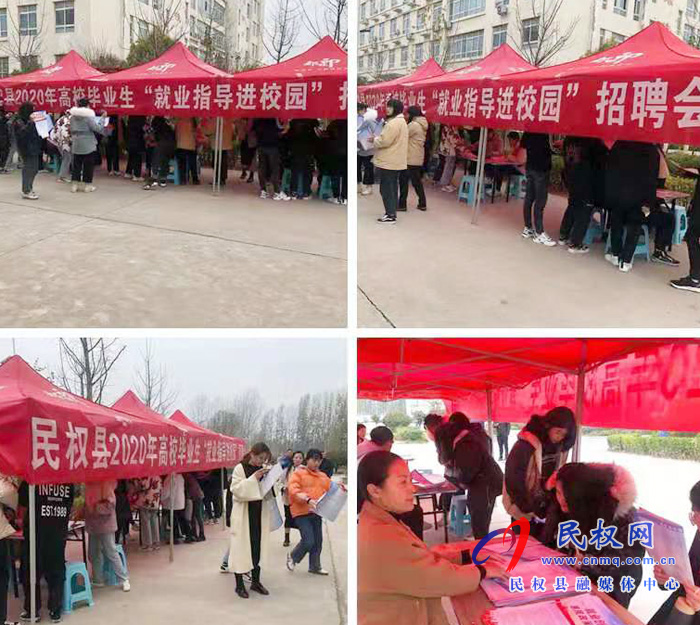 民权县人社局举办毕业生就业指导进校园专场招聘会助力高校毕业生就业