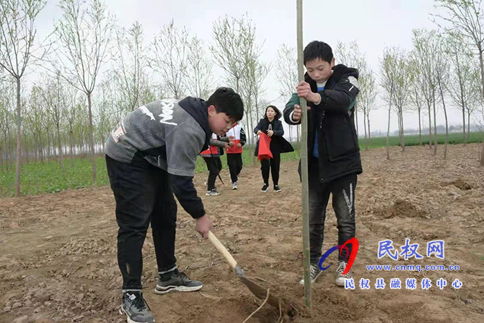 植树护绿正当时 ——“美丽民权·青春护绿我先行”青少年植树活动