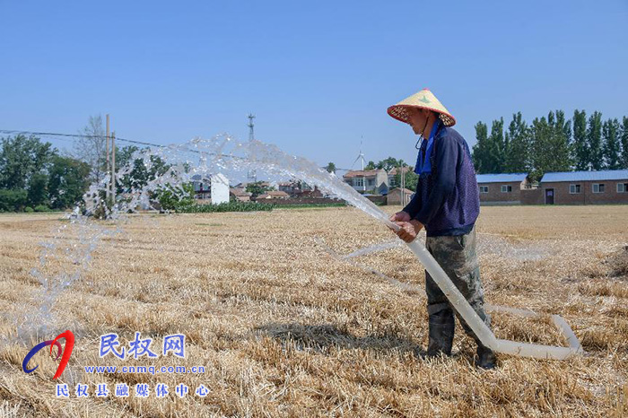 民权县人和镇迅速掀起抗旱抢种保苗高潮