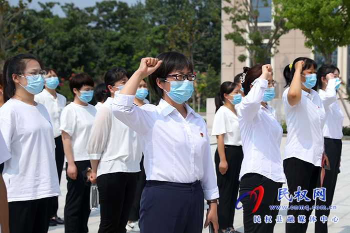 庆祝党的生日，勇担初心使命---民权县第五小学走进民权县第一个党支部诞生地