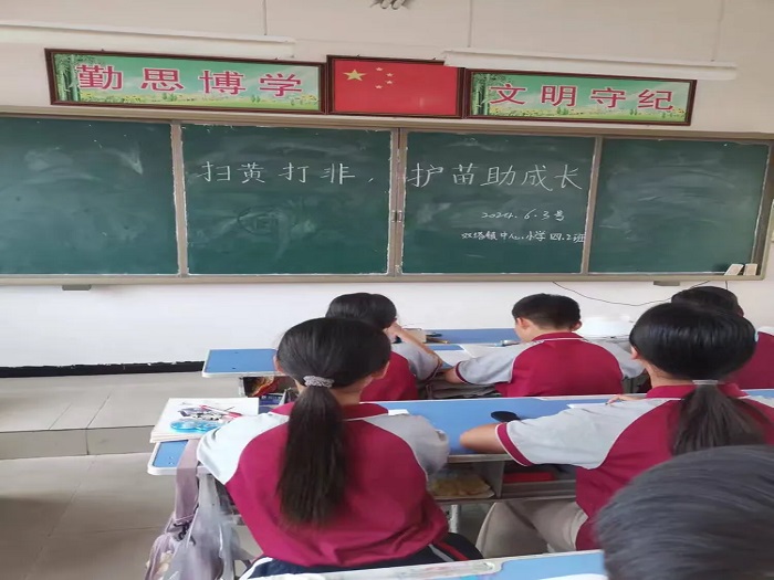 “小小绿书签，护苗在行动” ——民权县双塔镇常庄小学安全主题活动